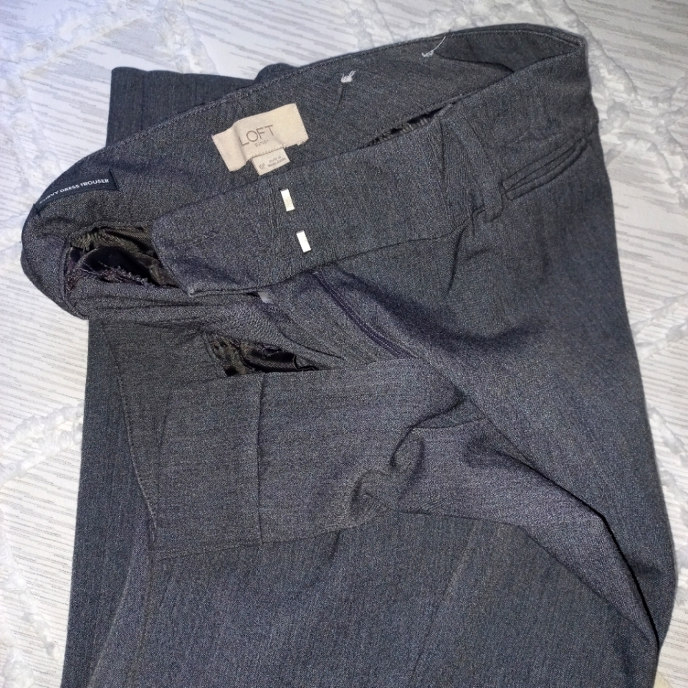 Wide Leg Grey Dress Pants